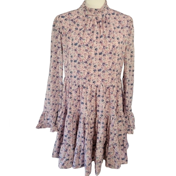 COTTAGECORE Tiered Floral Ruffle Dress - Picture 3 of 13